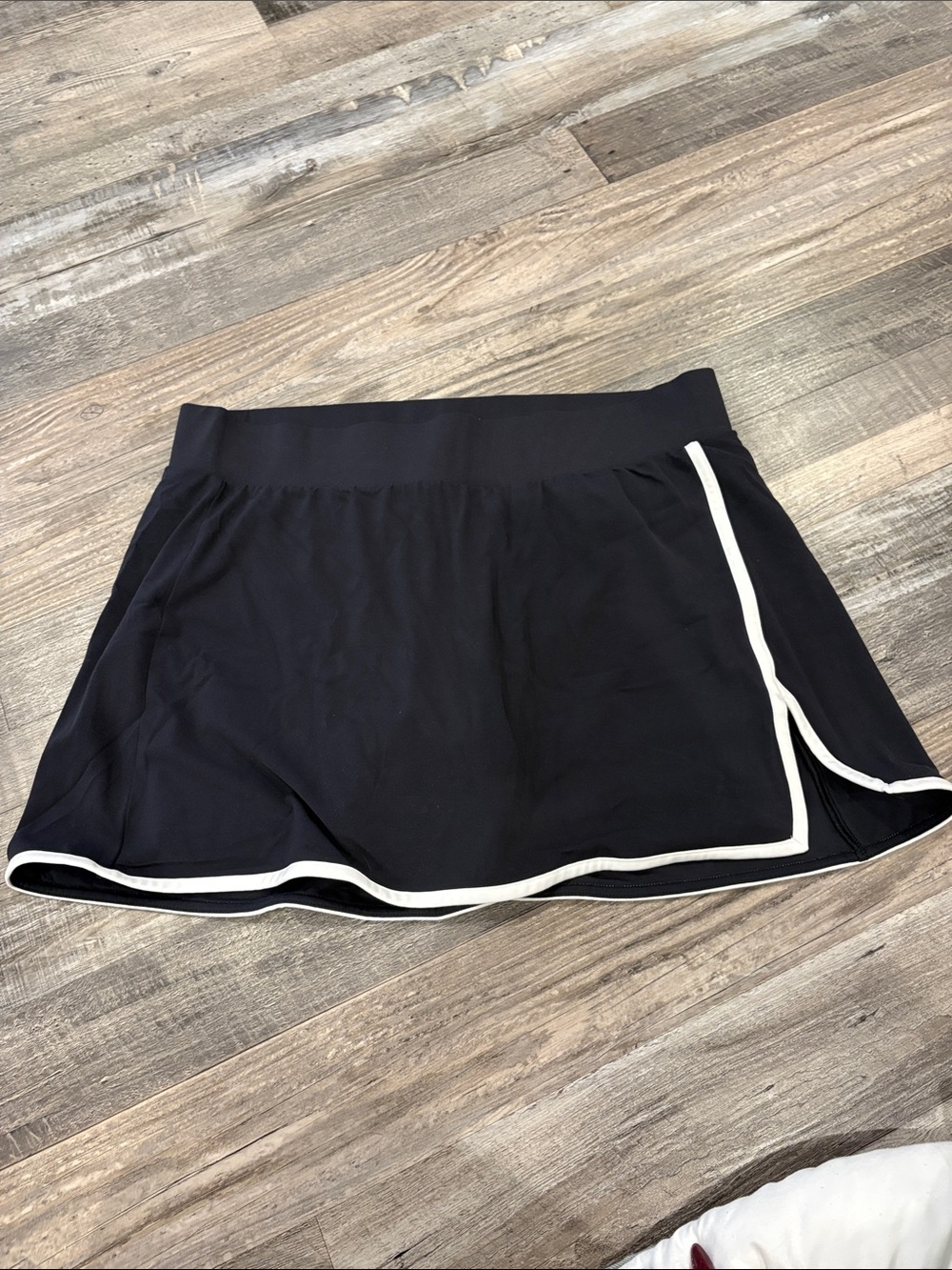all in motion Black Skort with White Piping - Women